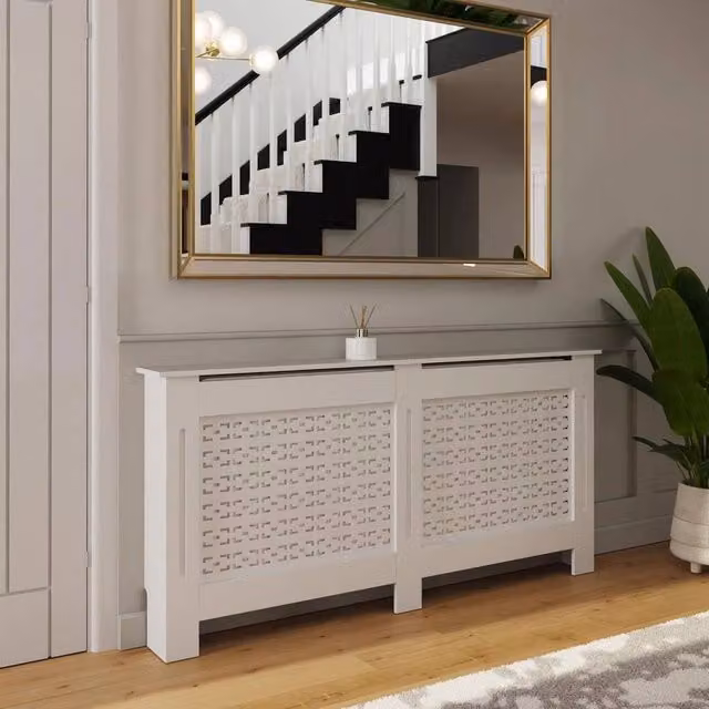 SPETLEK X-Large White MDF Radiator Cover – 1