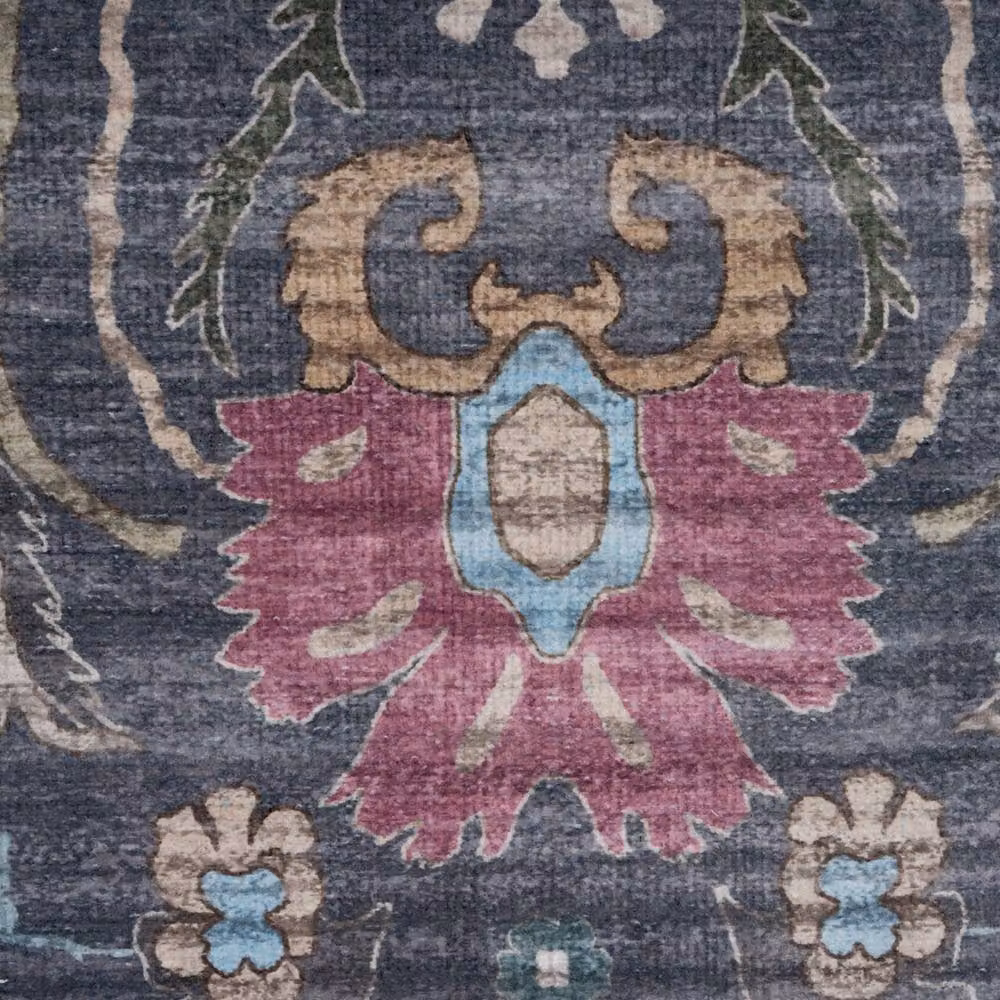 Kukoon Navy Blue Distressed Soft Pile Area Rug for Living Room and Bedroom, W: 80 cm, L: 150 cm – 6