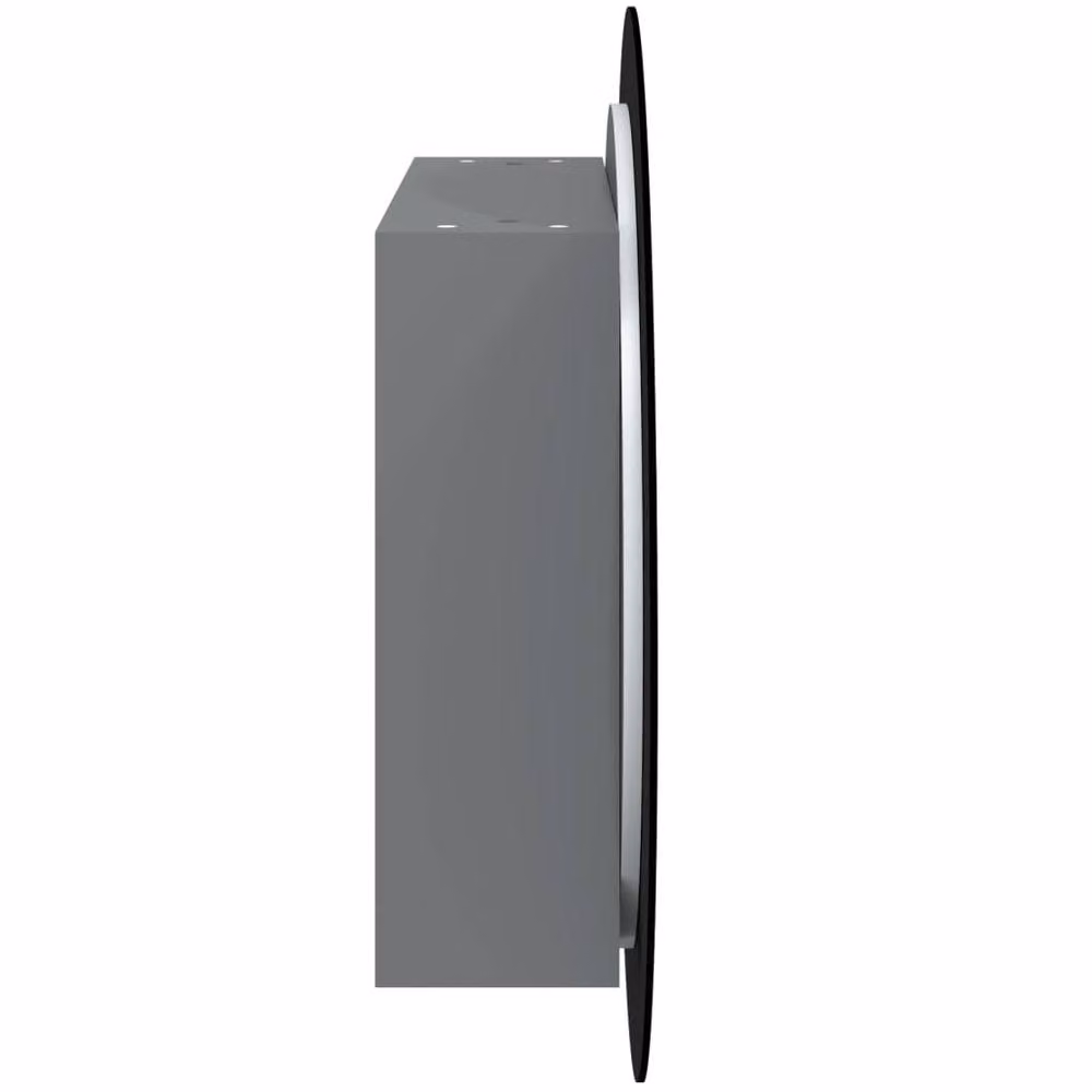 Berkfield Home Beautiful Grey Bathroom Cabinet with Round LED Mirror, W/D/H: 54 x 54 x 17.5 cm – 4