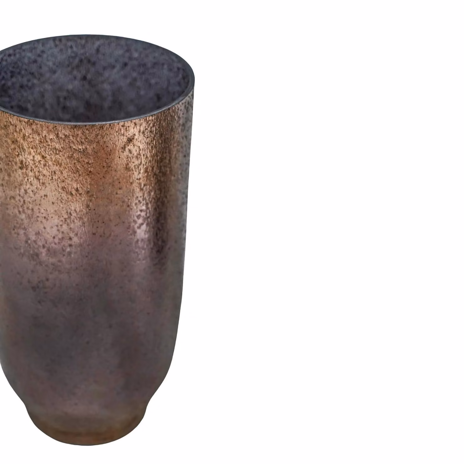 Ivyline Opulent Metallic Bronze Tall Vase in Gold and Bronze, H32.5 x W16 x D16 cm – 3