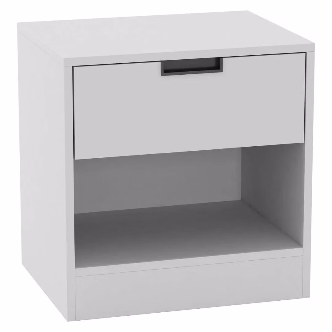 EONLION Modern 1-Drawer Nightstand with Shelf, Grey Bedroom Storage Cabinet – 5