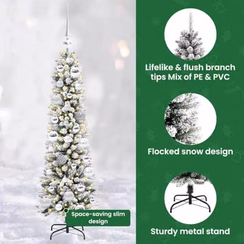 vidaXL Artificial White Christmas Tree, Height: 120 cm – 5