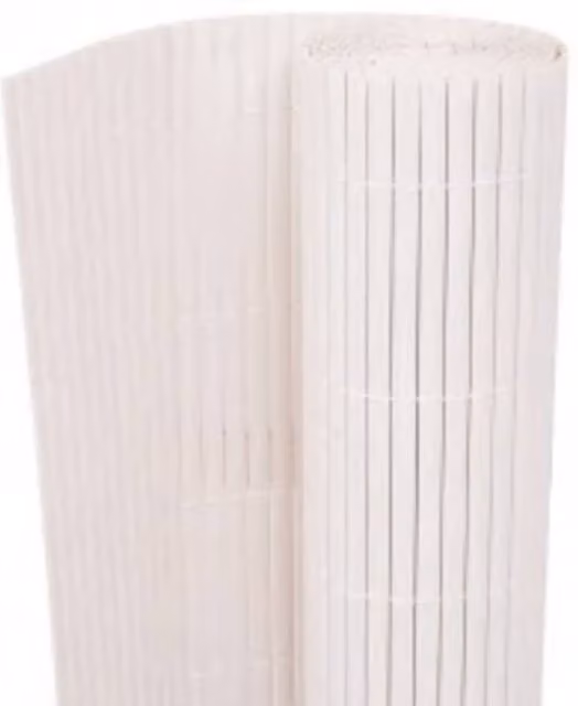 Berkfield Home Double-Sided PVC Garden Fence, White, H: 110 cm, W: 400 cm
