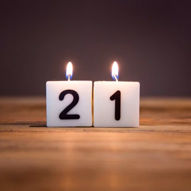Boxer Gifts White Number 1 Birthday Candle