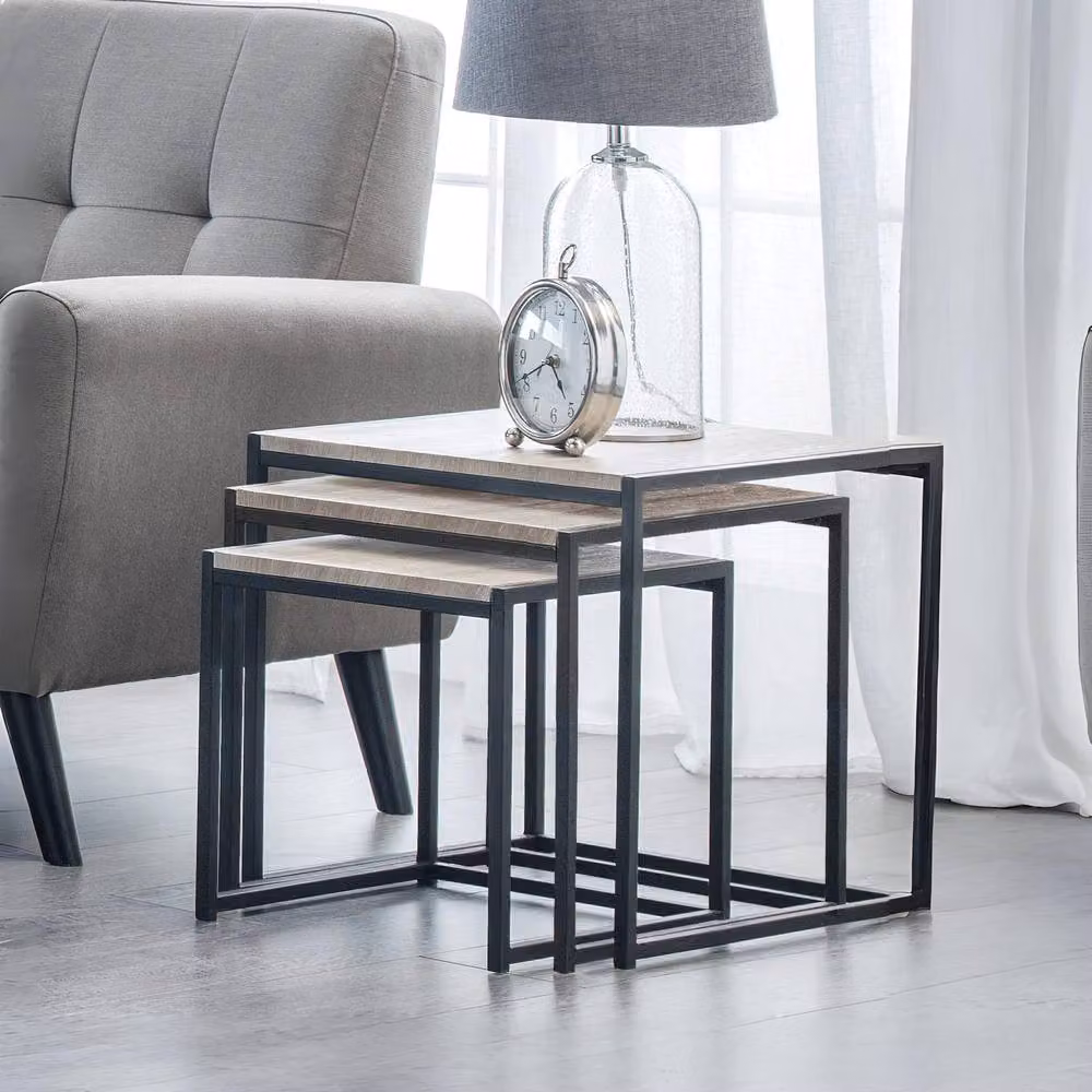 Cheshire Camden Nest of 3 Tables in Sonoma Oak – 3