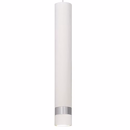 Netlighting Tuba Straight Bar Pendant Ceiling Light in White Chrome, 60 cm