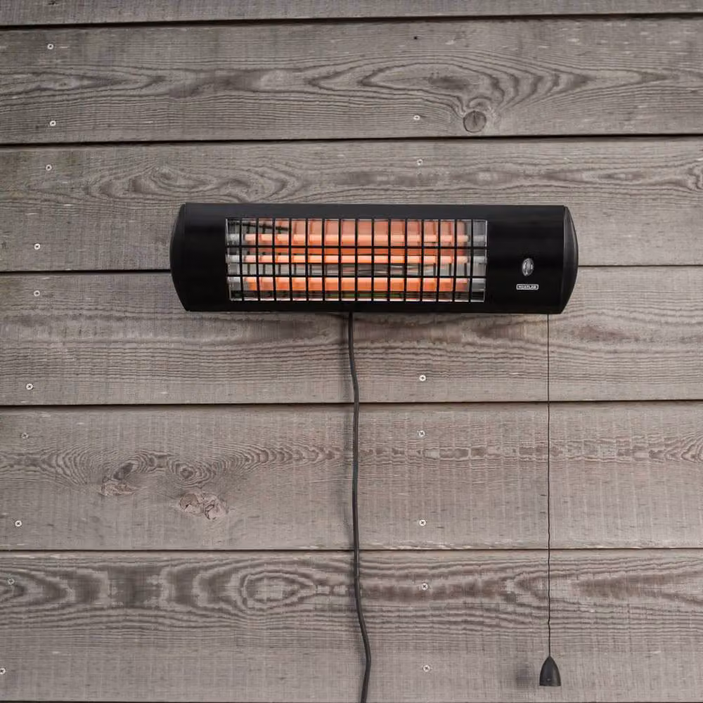 Primrose 1.8kW Wall Mounted Infrared Patio Heater with 3 Power Settings, Set of 2, Black – 3