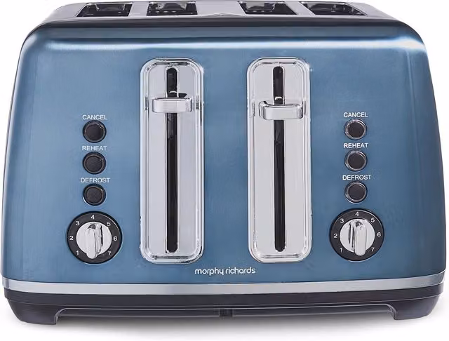 Morphy Richards 4-Slice Accents Metallic Blue Toaster