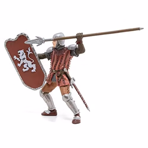 Papo Fantasy & Medieval Collection Multicolour Realistic Knight With Javelin Figure