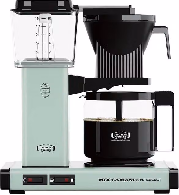 Moccamaster KBG Select Filter Coffee Machine with Glass Jug, 1.25 l, Green