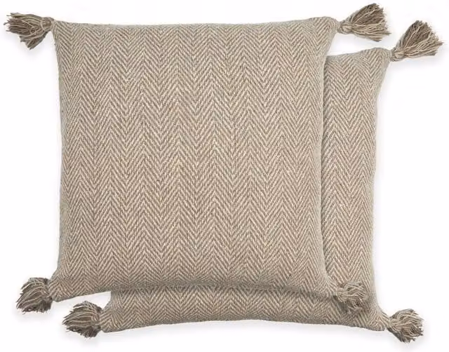 NewEdgeBlinds Modern Square Cotton Cushion Cover in Beige and Yellow