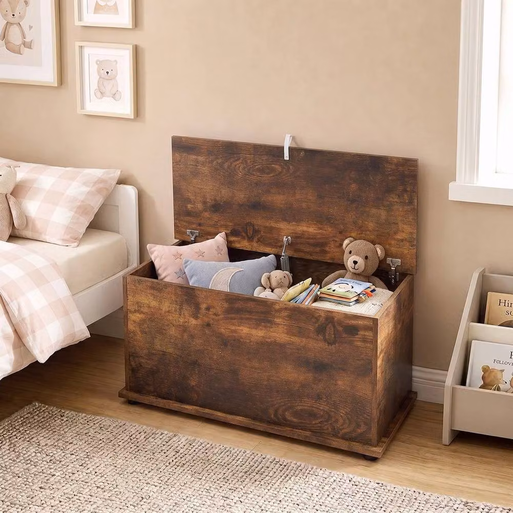 Kelvenix Storage Chest in Brown, W: 120 cm, D: 45 cm, H: 40 cm – 4