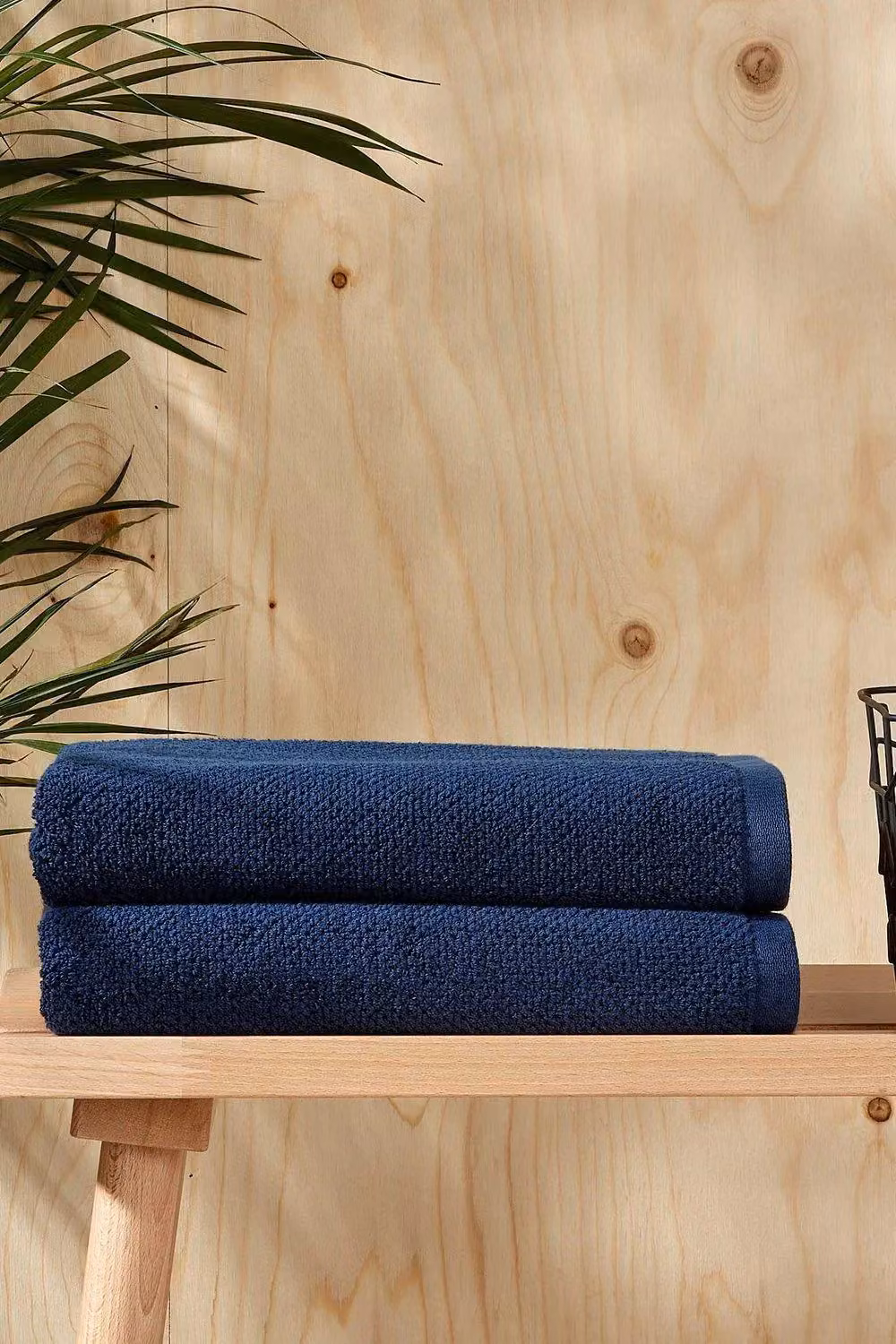 Christy Brixton Luxury Textured 100% Cotton Towel in Midnight Blue – 3