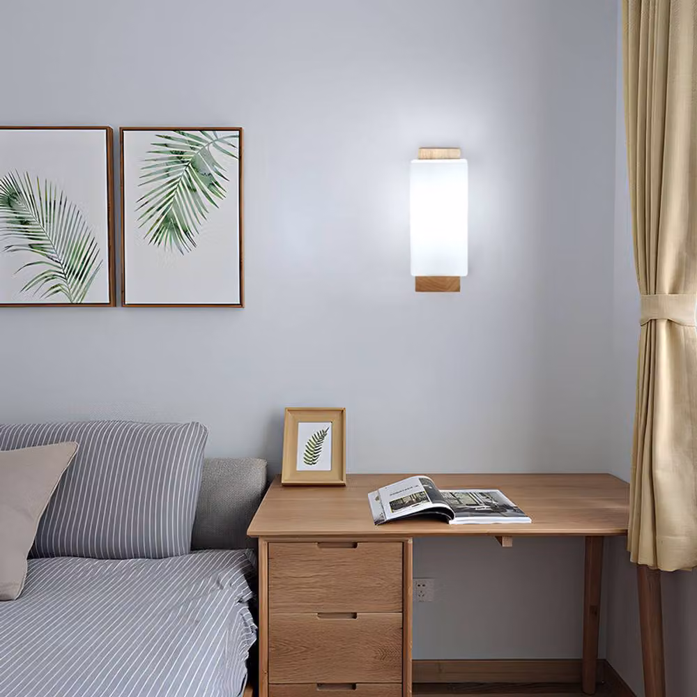 COMELY Retro Wood and Aluminium LED Wall Lamp with 3-Colour Temperature, Multicolour – 2