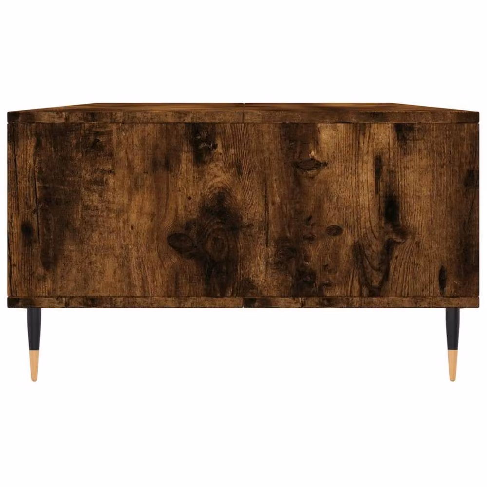 Berkfield Home Smoked Oak Coffee Table in Brown, W/D/H: 104 x 60 x 35 cm – 4