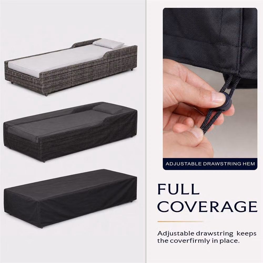 Direct Wicker Heavy Duty Waterproof Garden Furniture Sofa Cover in Black – 5