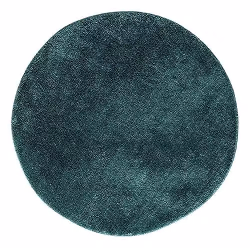 Desire Rugs Plain Modern Round Area Rug, Green, Diameter: 100 cm – 2