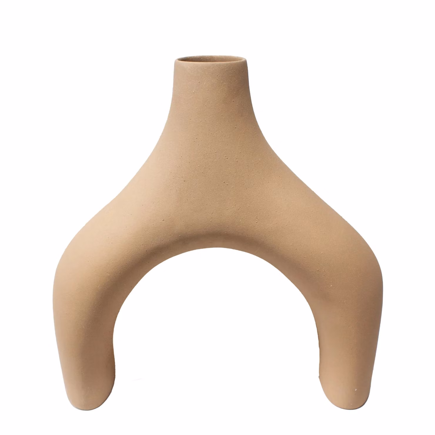 Dome Deco VIDA Beige Ceramic Tabletop Vase