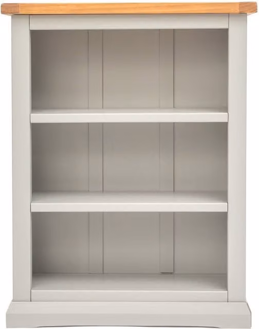 Cabinet Bits Loreo Grey Pine Bookcase with Adjustable Shelves, W/D/H: 90 x 30 x 70 cm