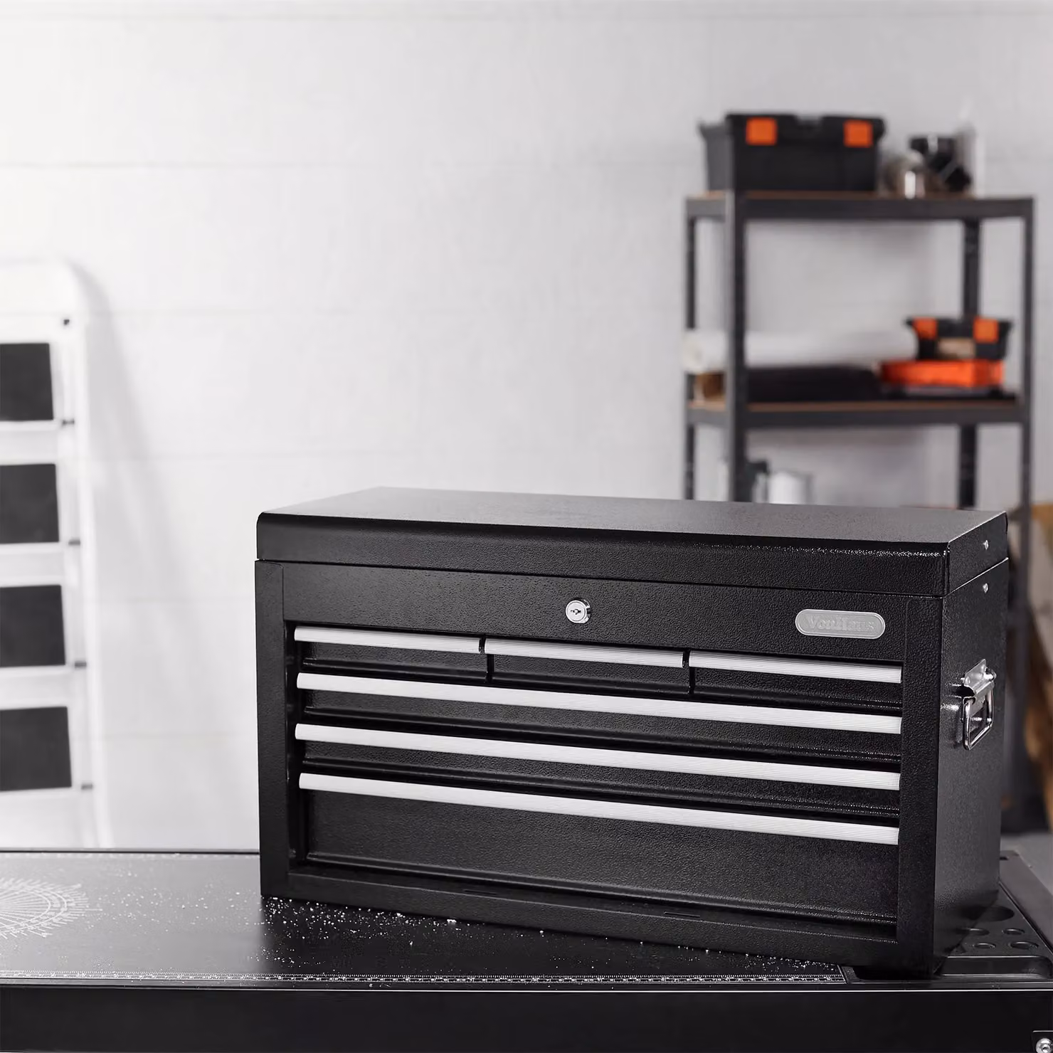 VonHaus Steel Topchest Tool Box in Black – 3