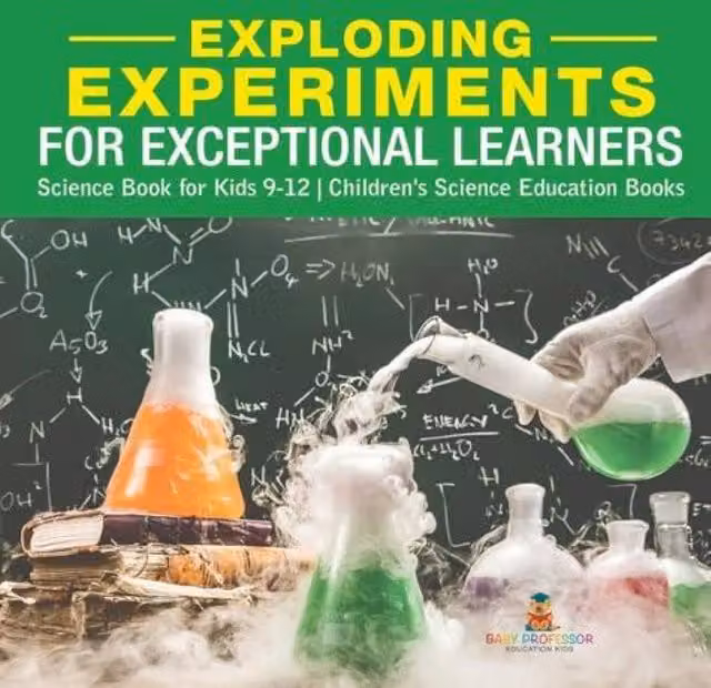 Baby Professor Exploding Experiments for Exceptional Learners Science Book in White and Multicolour