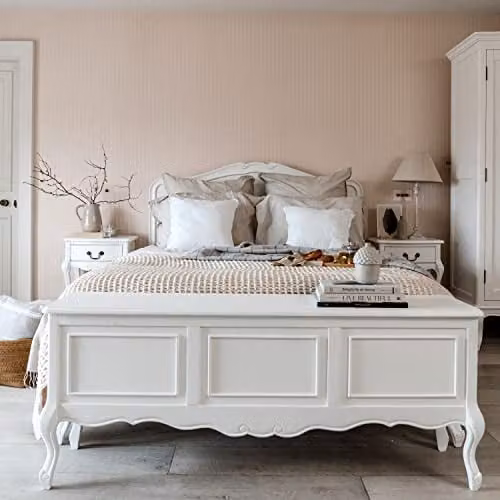 Statement Furniture Juliette Large Wooden Blanket Box in White, W: 145 cm