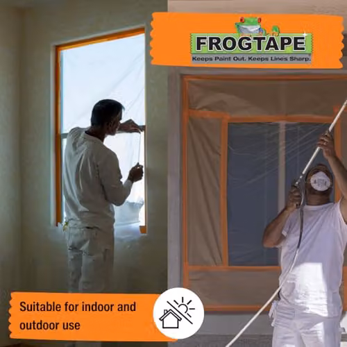 Frog Tape Orange Painters Masking Tape for Gloss and Satin Finishes, Width: 24 mm, Length: 41.1 m – 3