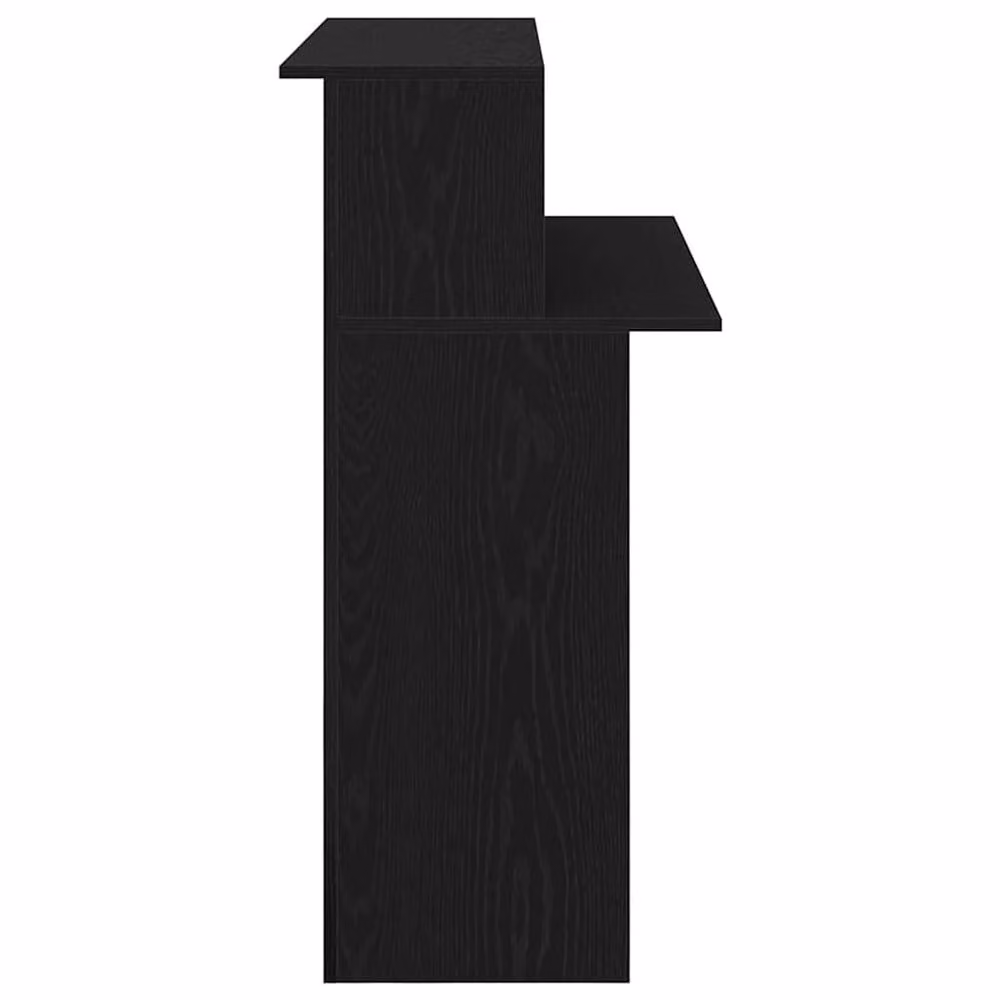 Berkfield Home Black Modern Reception Desk in Engineered Wood W/D/H: 100 x 50 x 103.5 cm – 4