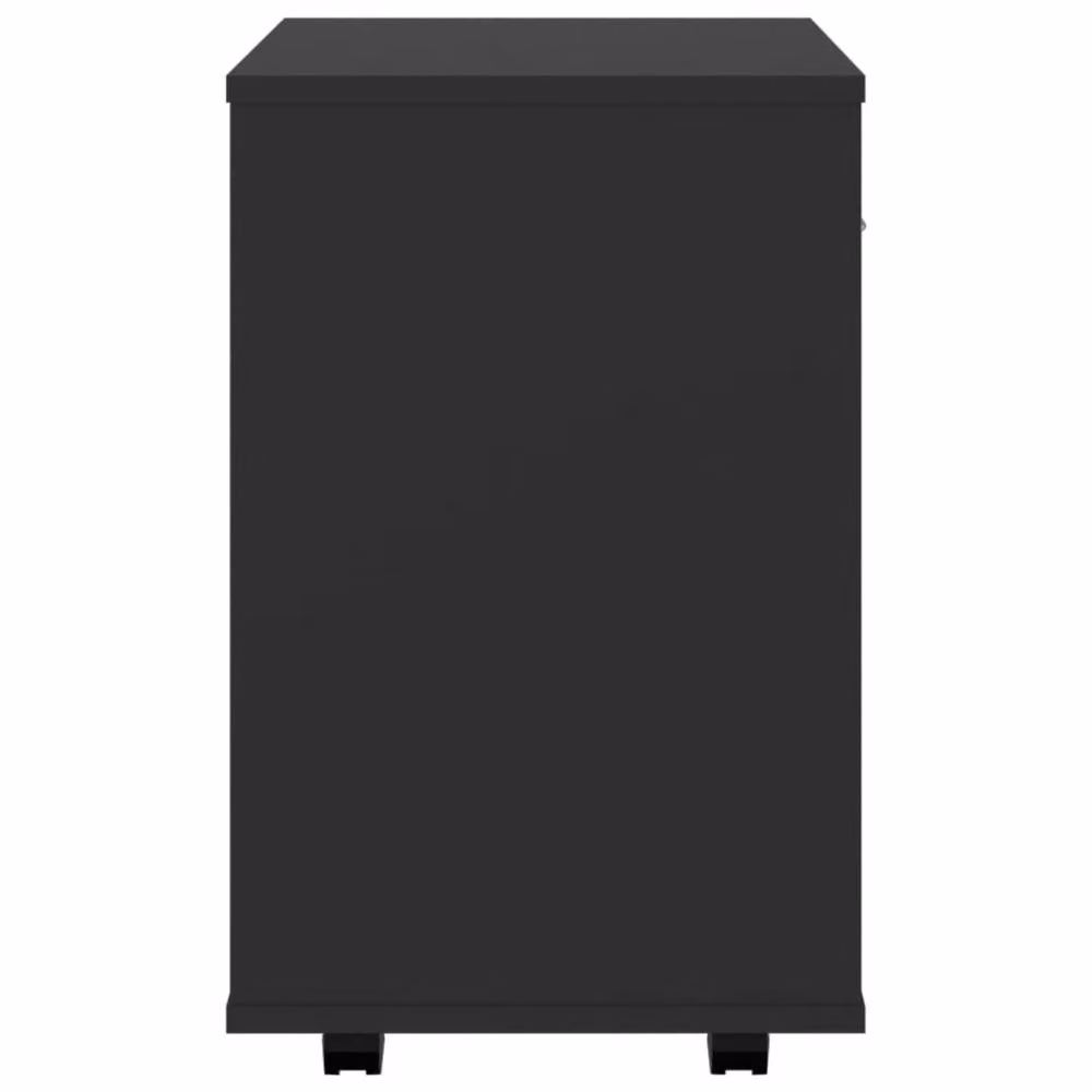 Berkfield Home Rolling Cabinet in Black, W/D/H: 46 x 36 x 59 cm – 3