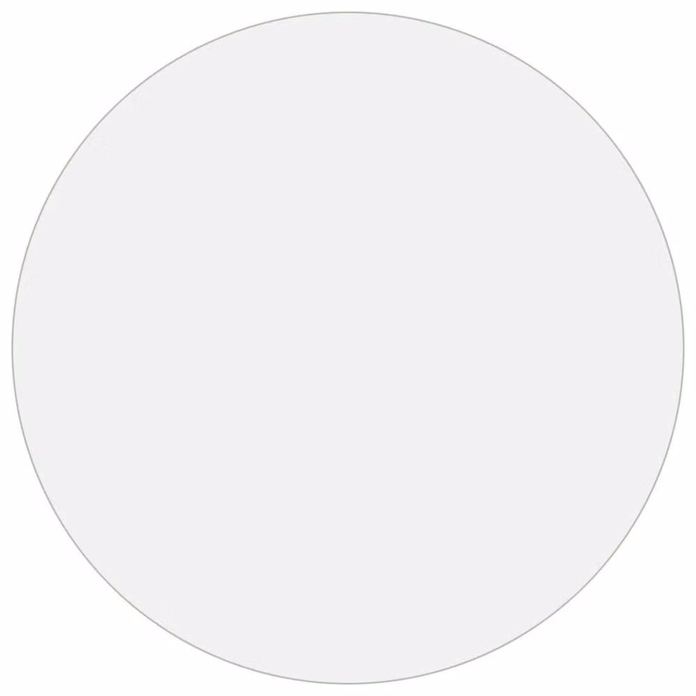 Berkfield Home Clear Matte PVC Table Protector, 90 cm, 2 mm Thickness – 2