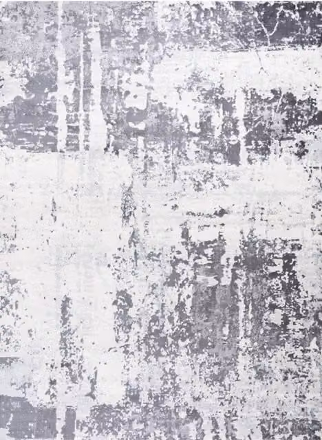 THE RUGS Elaris Stain Resistant Abstract Grey Area Rug, W: 160 cm, D: 230 cm
