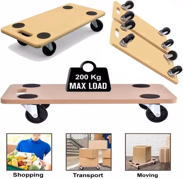 SPETLEK Moving Platform Transport Cart, Brown – 1