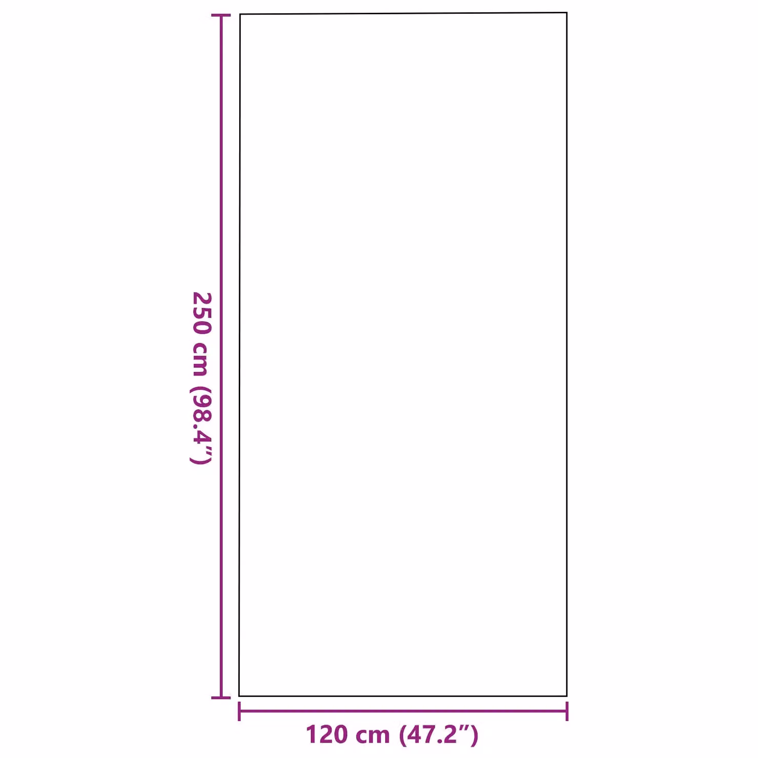 Berkfield Home Rectangular Door Mat, Black, W: 120 cm, D: 250 cm – 5