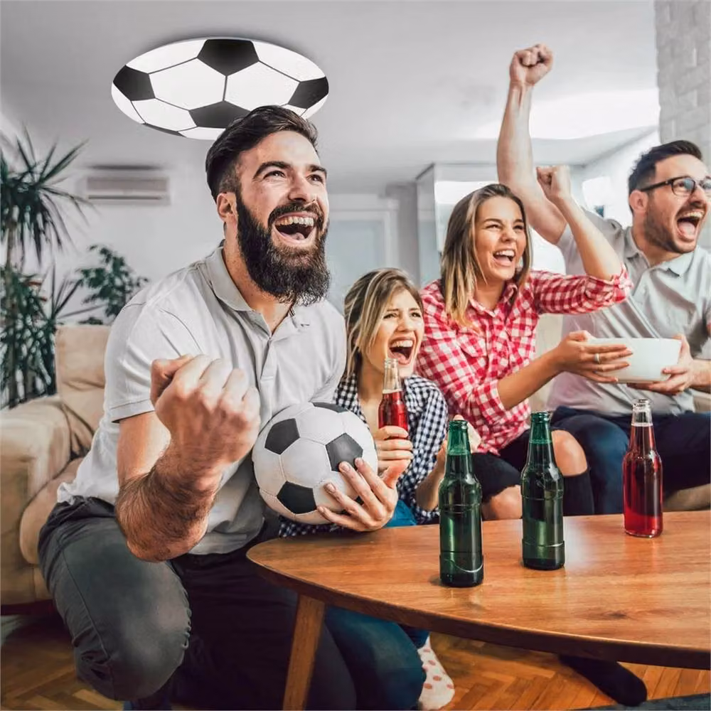 SPETLEK LED Football Ceiling Light in White, Black or Multicolour – 4