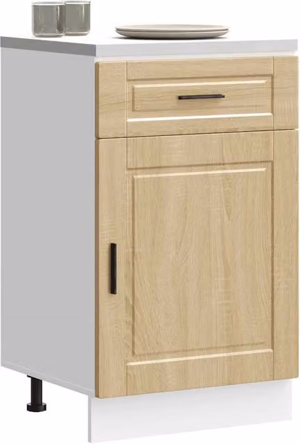Berkfield Home Porto Sonoma Oak Kitchen Base Cabinet in Brown