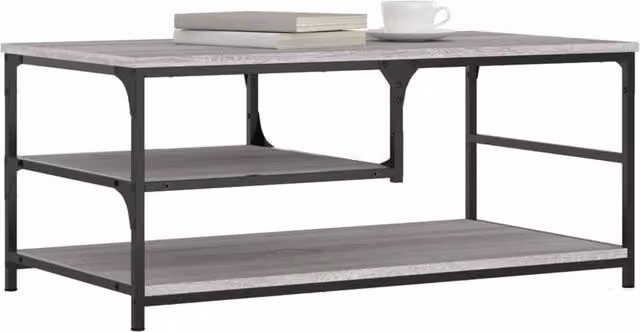 Berkfield Home Grey Sonoma Decorative Coffee Table with Lift Mechanism, W/D/H: 90 x 49 x 40 cm – 1