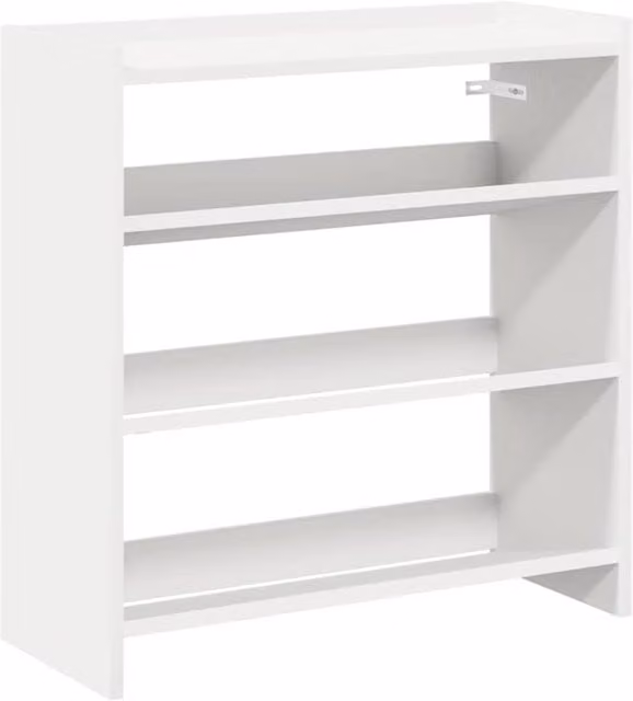 Berkfield Home White Shoe Rack, W/D/H: 60 x 25 x 62 cm