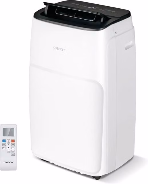 Costway 12000 BTU Monobloc Portable Air Conditioner with Sleep Mode and Remote Control, White