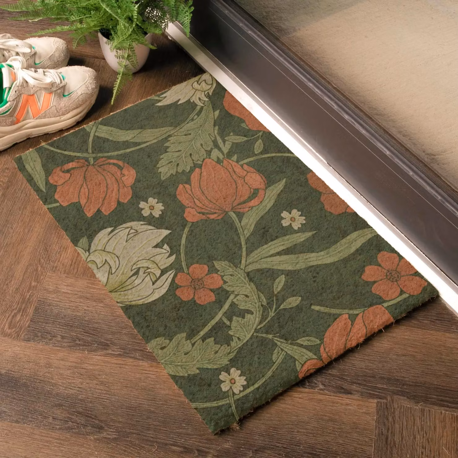 Artsy Mats William Morris Blue Floral Doormat, Multicolour, W/D: 60 x 40 cm – 2