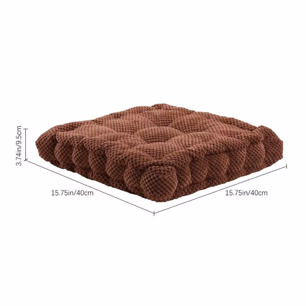 Kelvenix Adult Chunky Pineapple Fluff Seat Chair Cushion in Brown, W/D/H: 190 x 100 x 9.5 cm – 2