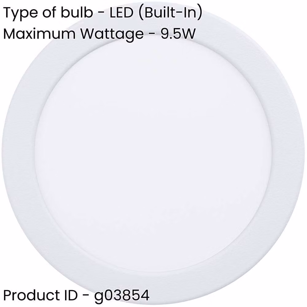 Loops 2 Pack Modern White LED Ceiling Light Fixture with Included Bulbs – 1