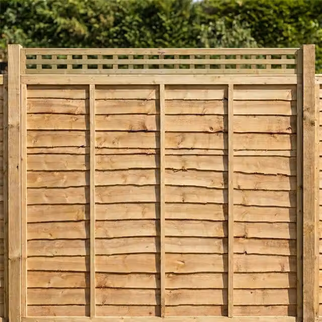 Premier Garden Supplies Woven Wood Trellis Panel, Brown, W/D/H: 183 x 15 x 5 cm