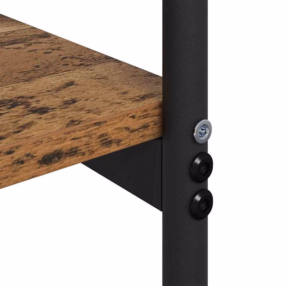 Berkfield Home Modern Console Table in Brown, W/D/H: 101 x 35 x 80.5 cm – 3