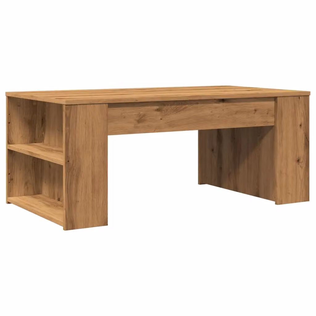 Berkfield Home Artisan Oak Coffee Table in Brown, W: 102 cm, D: 55 cm, H: 42 cm – 2
