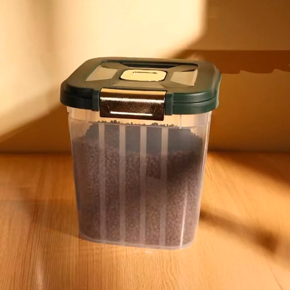 Hinsinc Large Rice Storage Container with Snap Lid, Clear, 5 kg – 3