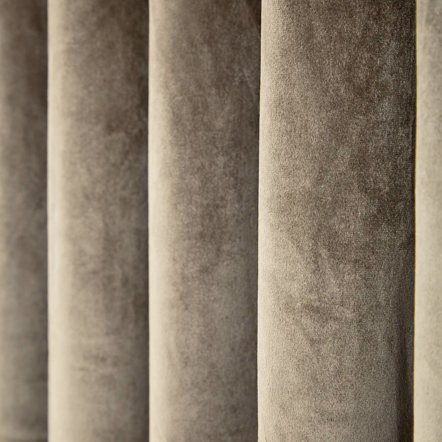Helena Springfield Escala Velvet Lined Eyelet Curtains in Beige, W: 228 cm, H: 228 cm – 3