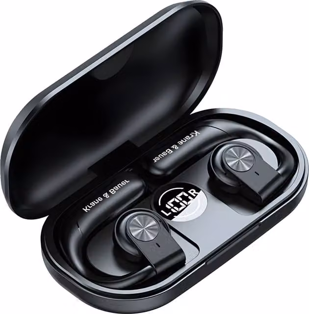 Krane Bauer Edge On-Ear Bluetooth Wireless Earphones, Black