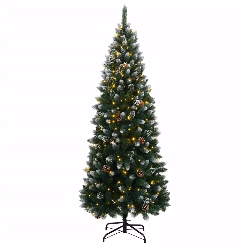 Berkfield Home Artificial Green Christmas Tree with 300 LEDs, Height: 240 cm – 1