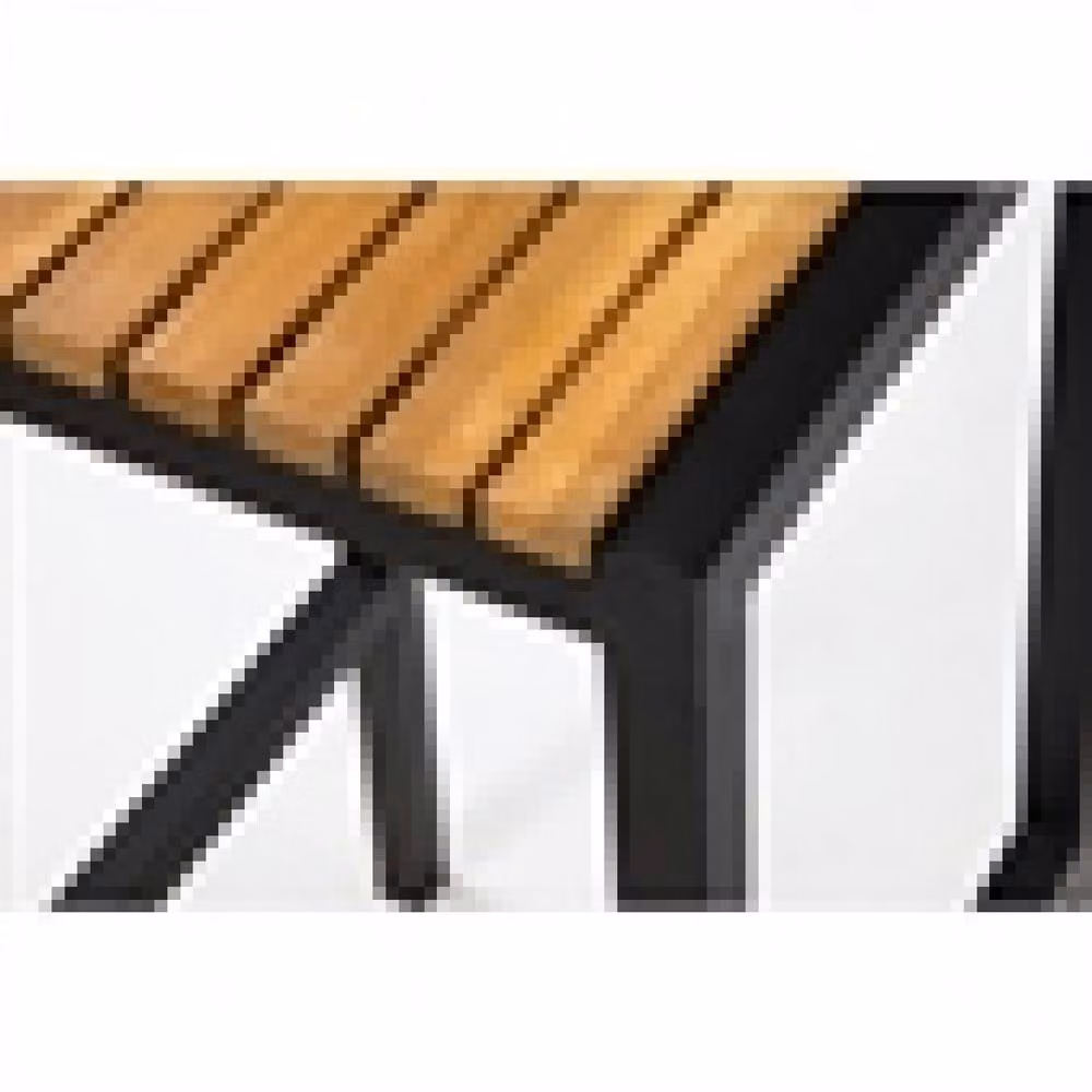 netfurniture Juneau Fixed Height Bar Stool Pair in Black Steel and Acacia Wood – 3