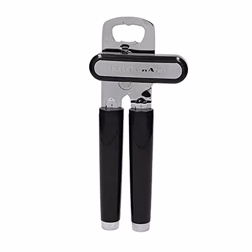 KitchenAid Black Heavy Duty Manual Multi Opener with Stainless Steel Blade and Ergonomic Grip, 21 cm